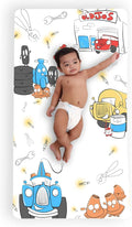 JumpOff Jo - Fitted Crib Sheet, Super Soft 100% Cotton Sheet by JumpOffJo
