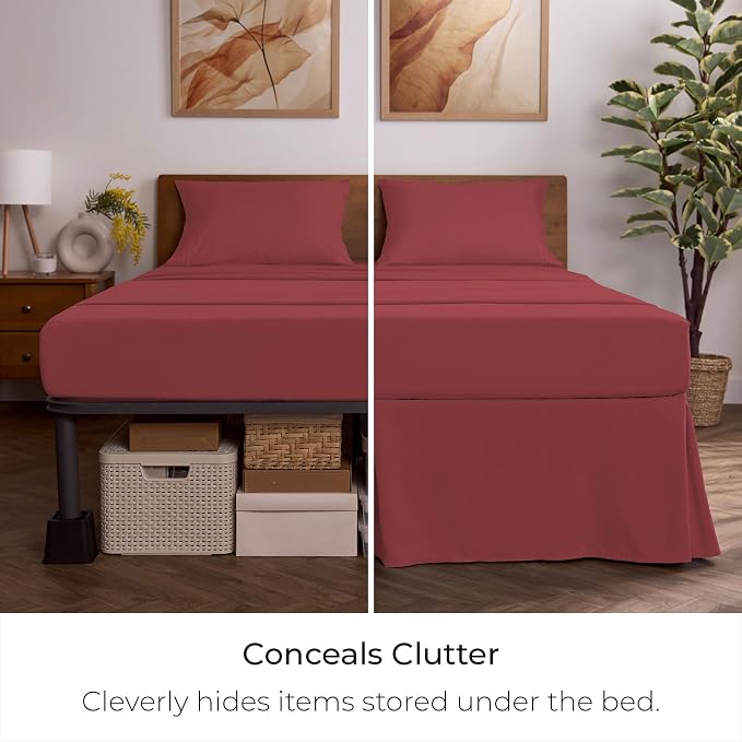 Mellanni Bed Skirt King Size - Image 3