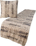 The HomeCentric King Queen Twin Grey Handmade CA King 86"x18" Bed Runner by TheHomeCentric