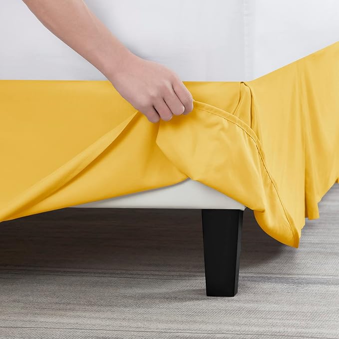 Nestl Yellow Twin Bed Skirt - Image 5