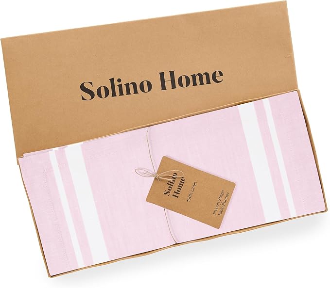 Solino Home Linen Table Runner 72 Inches Long - Image 5