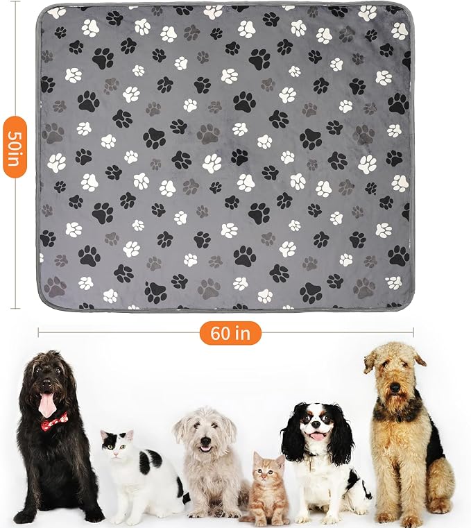 Waterproof Dog Blankets Pet Blanket, Soft Fluffy Sofa Car Bed Protector - Image 2
