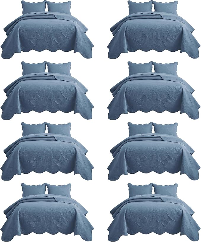 IR Imperial Rooms 8 Pack Quilt King Size Bedding by IRImperialRooms
