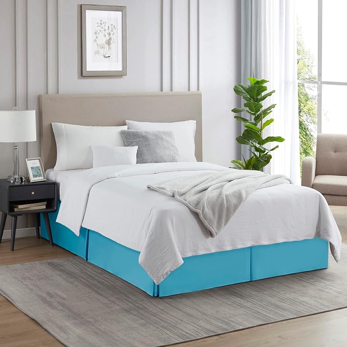 Nestl Beach Blue Full XL Bed Skirt - Image 4
