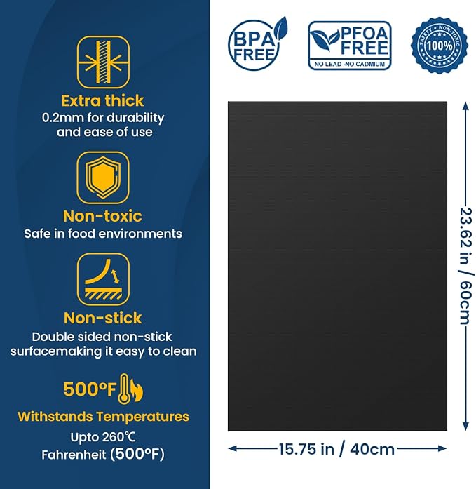 Oven Liner for Bottom of Oven, 2 Pack Heavy Duty Oven Liners for Electric Stove - Image 2