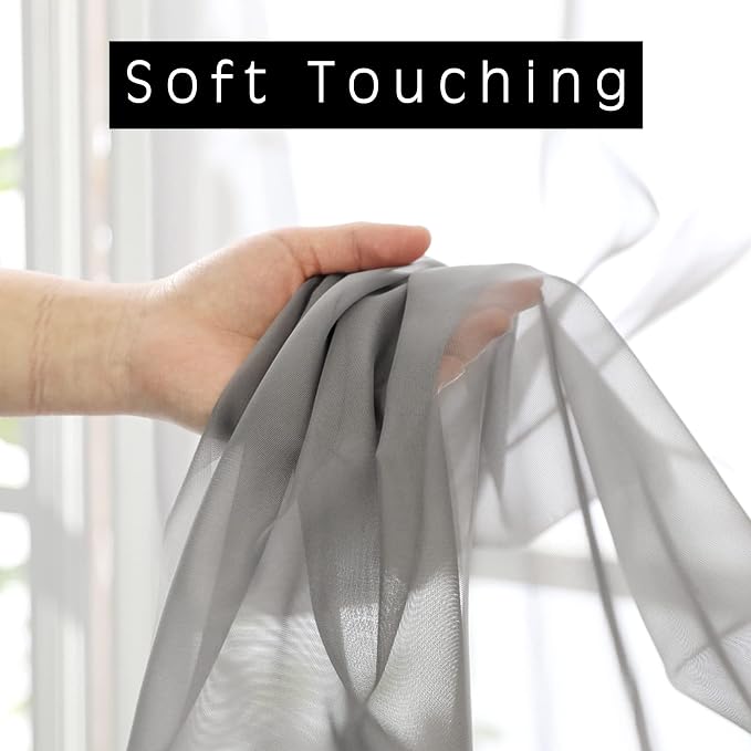 OVZME Voile Sheer Curtains - Image 2