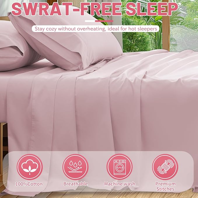 Extra Deep Pocket King Sheets 18-24 Inch 100% Egyptian Cotton 1000 Thread Count - Image 6