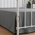 Queen Bed Skirt, Pleated Waffle Weave Bed Skirt by xuandian