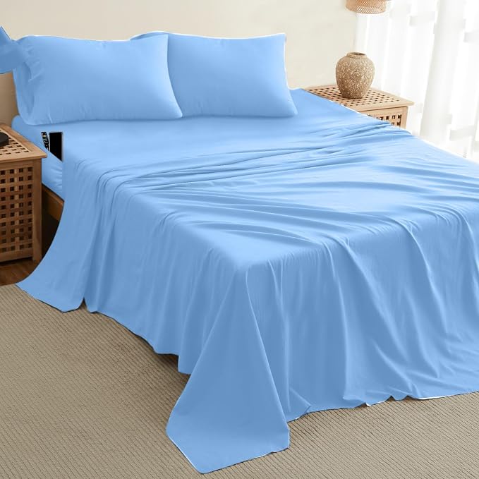 DREAMCARE King Size Sheets Set – 4 pcs Cooling Sheets – up to 21” Deep Pocket - Image 10