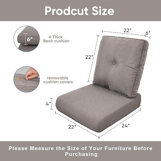9-Piece Outdoor Patio Cushion Set - Image 9