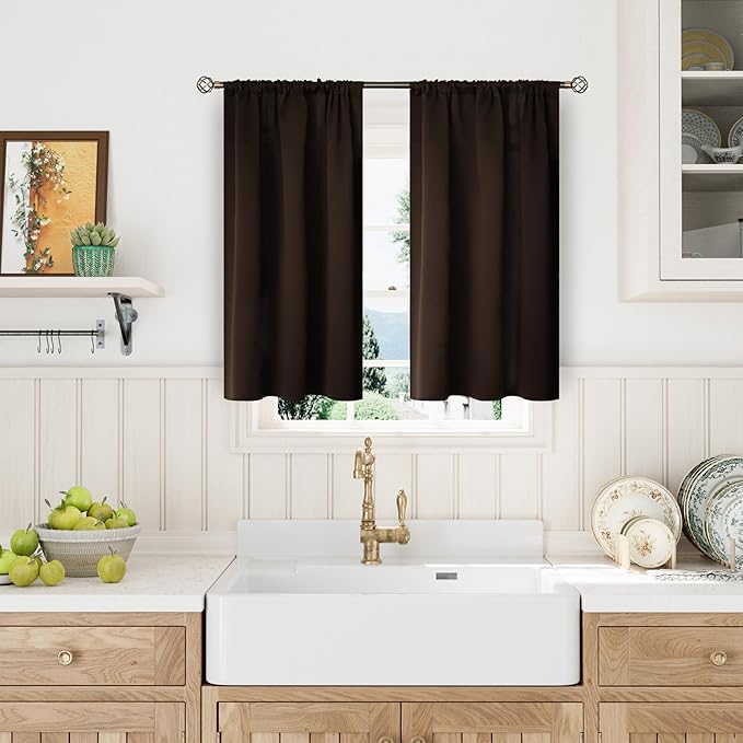 BGment Short Blackout Curtains for Bedroom 40 Inches Long - Image 2