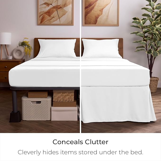 Mellanni Bed Skirt Twin XL Size - Image 3