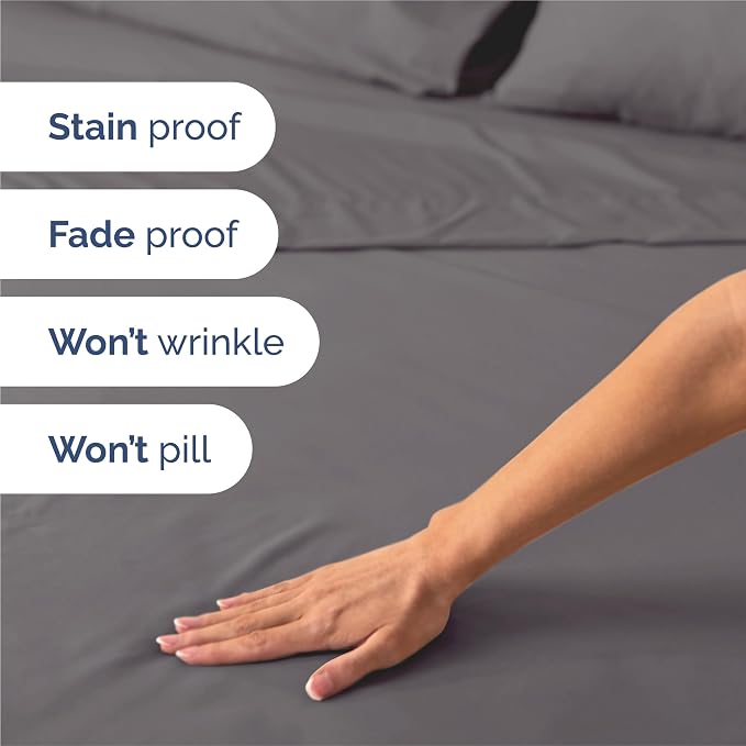 King Size 4 Piece Sheet Set - Image 5