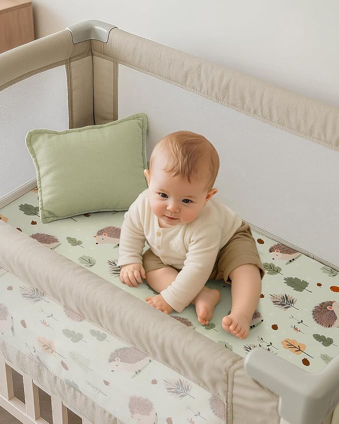 Baby Crib Sheets for Boys Girls Neutral, 2 Pack Crib Mattress Sheet for - Image 2