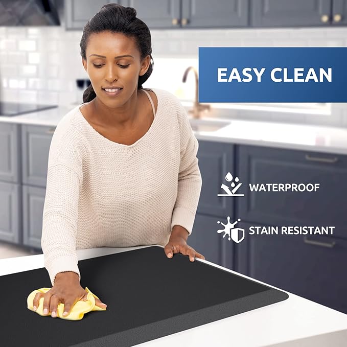 KitchenClouds Cushioned Anti Fatigue Kitchen Rug, Waterproof Non Slip, Standing - Image 3
