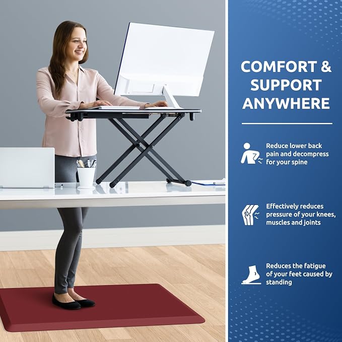 KitchenClouds Kitchen Mat Cushioned Anti Fatigue Rug 20"x32" Waterproof - Image 4