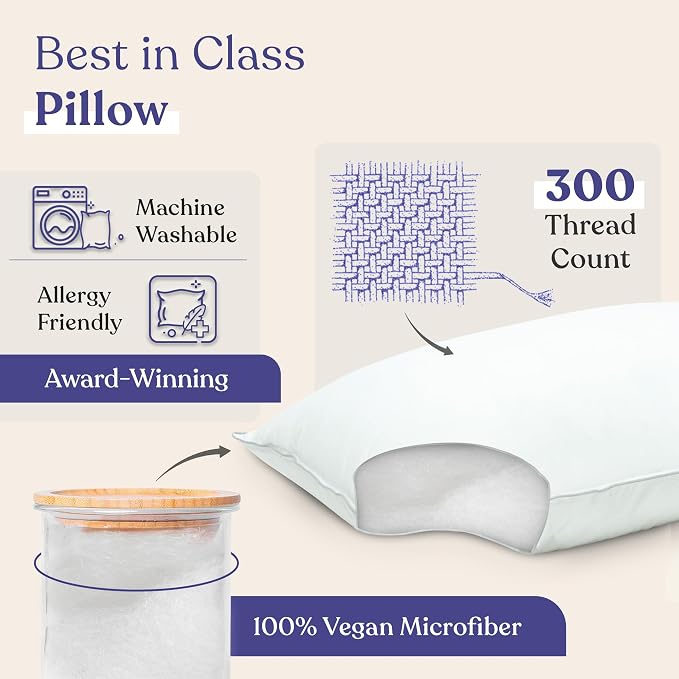 FluffCo Zen Fluff™ Down King Pillow - Image 3