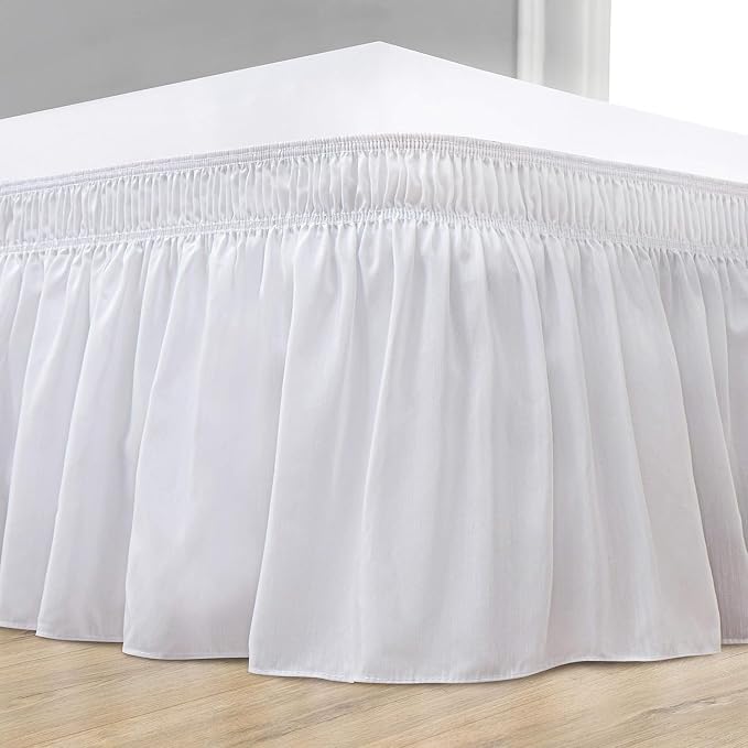 White Wrap Around Bed Skirts - Image 2