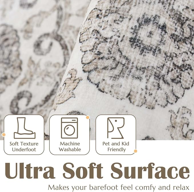 jinchan Floral Area Rugs 4x6 - Image 5