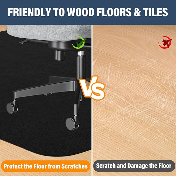 Office Chair mat for Hardwood Floor, Under Desk Mat, Computer Chair mat for - Image 4