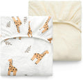 Momcozy Muslin Standard Fitted Crib Sheets, 2 Pack Soft Breathable Natural by Momcozy
