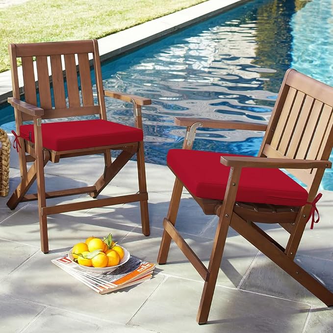 idee-home Outdoor Chair Cushions Set of 4, Dining Chair Pads - Image 6