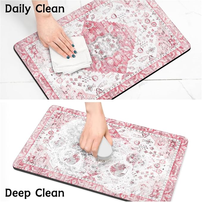 Pet Food Mats for Floor, Absorbent Dog Mat for Food and Water Dispenser Mat - Image 7