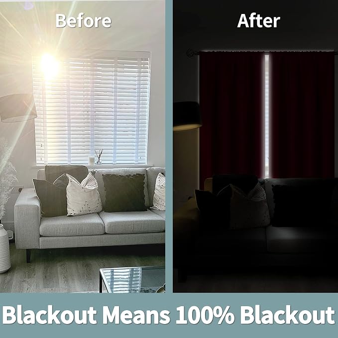 BGment Christmas Thermal Insulated 100% Blackout Curtains - Image 3
