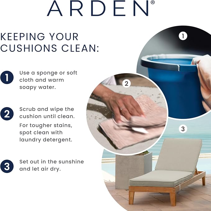 Arden Foam Outdoor Round Back Seat Cushion, 20 x 19, Made - Image 10