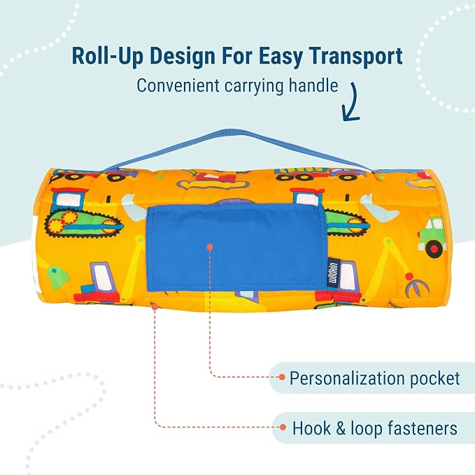 Wildkin 43-inch Kids Nap Mat – Soft Microfiber Toddler Sleeping Mat - Image 3