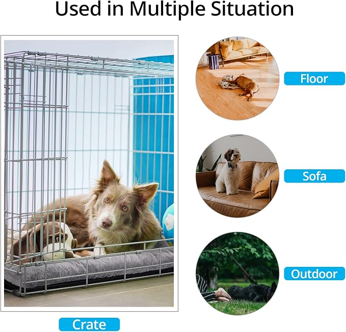 Dog Beds Crate pad for Extral Small Fit Metal, Utral Soft, Washable&Antislip - Image 3