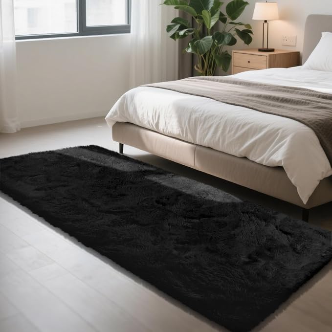Soft Runner Rugs for Bedroom, Bedside Rug for Living Room Bedroom Kids Room - Image 2
