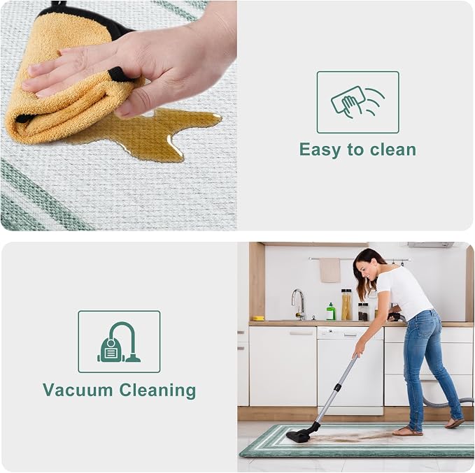 KIMODE Anti Fatigue Kitchen Mats, Farmhouse Kitchen Rugs Non Slip Rubber Backing - Image 5