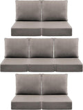 Luxury 6" Outdoor Cushions for Patio Furniture, Fade Resistant Couch Chair by Pugire