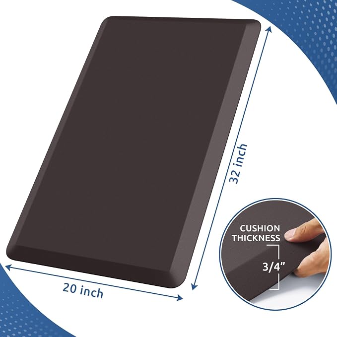 KitchenClouds Kitchen Mat Cushioned Anti Fatigue Rug 20"x32" Waterproof - Image 2