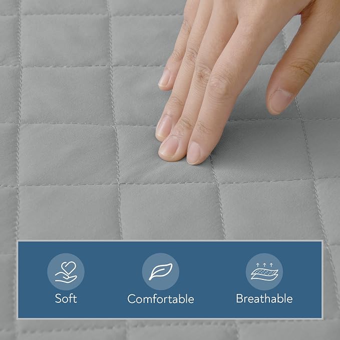 Mini Crib Mattress Protector 2 Pack, Waterproof Mini Crib Mattress Pad Cover - Image 3