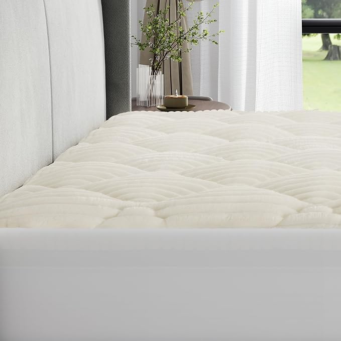 Novilla Soft Queen Mattress Topper, Plush Mattress Pad - Image 7
