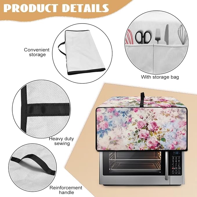 Toaster Oven Dust Cover with Pockets, Stain-resistant Kitchen Electrical - Image 5