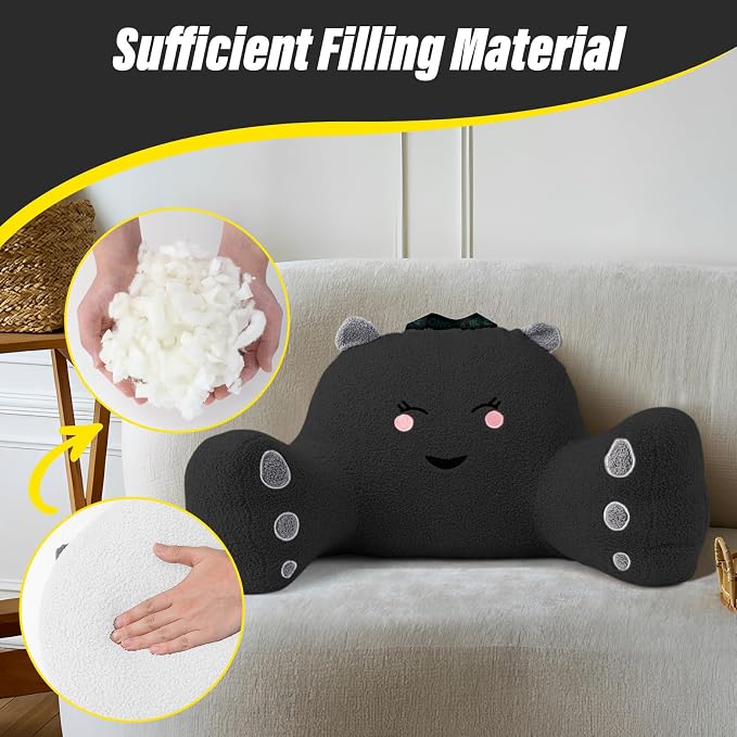 Reading Pillow for Sitting in Bed Couch Teens/Adult, Back Rest Pillow for - Image 3