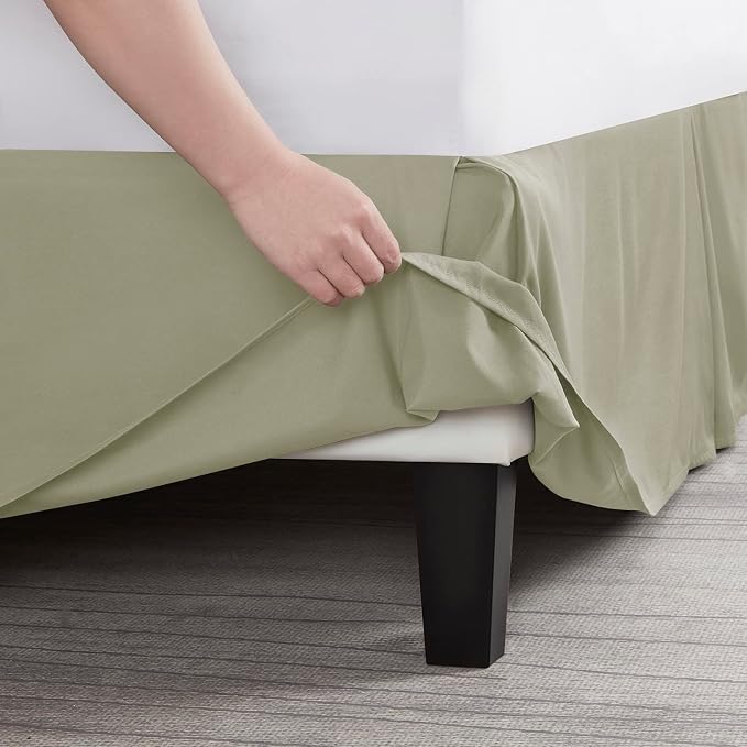 Nestl Green Full Bed Skirt - Image 5