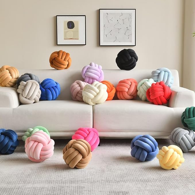 Decorative Throw Knot Pillow Ball - Image 7