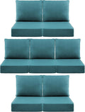 Luxury 6" Outdoor Cushions for Patio Furniture, Fade Resistant Couch Chair by Pugire