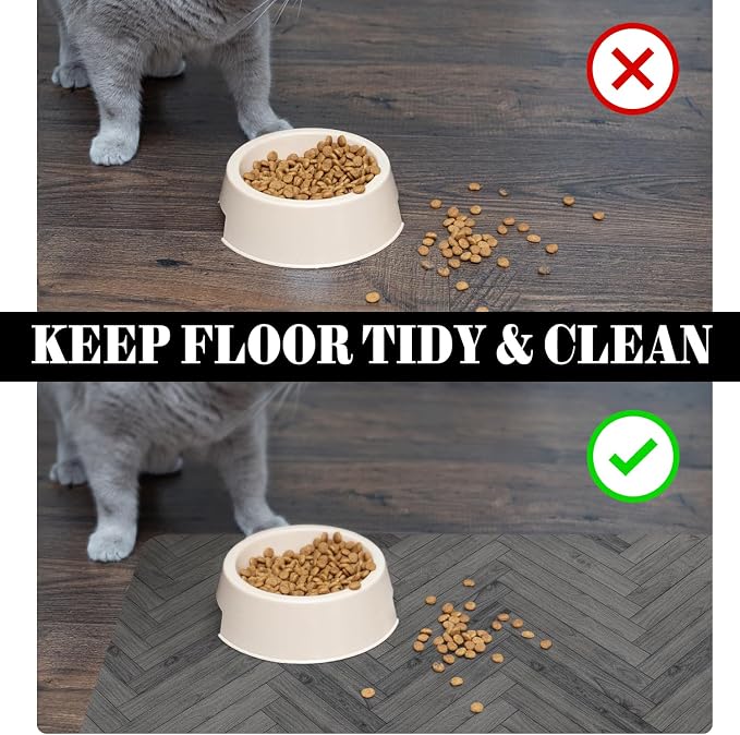 Dog Food Mats for Floors Absorbent, Pet Cat Food Mat - Image 5