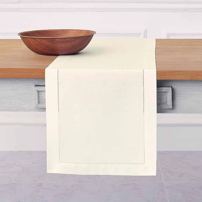 Solino Home Ivory Table Runner 108 Inches Long by SolinoHome