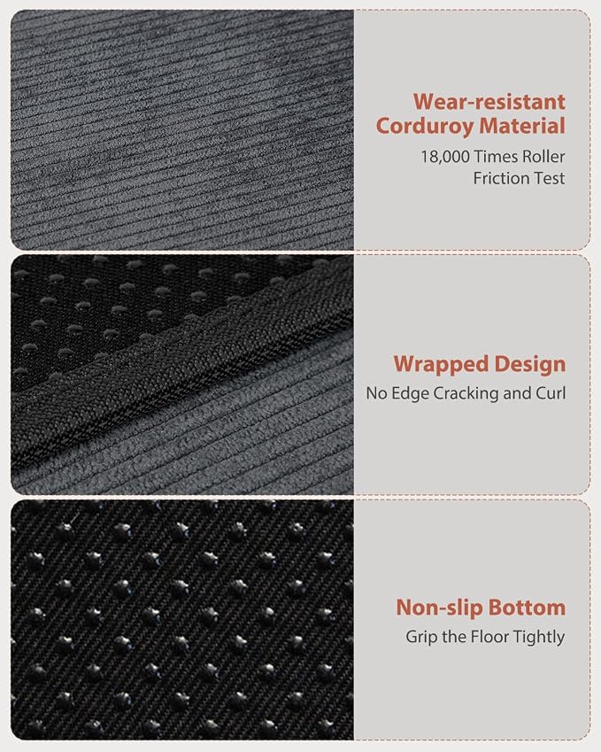 Blvornl Office Chair Mat for Hardwood Floor and Low Pile Carpet, 35.5" x 47.2" - Image 4
