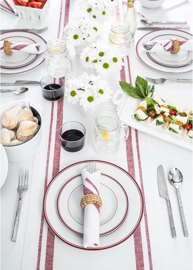 Solino Home Linen Table Runner 120 Inches Long - Image 3