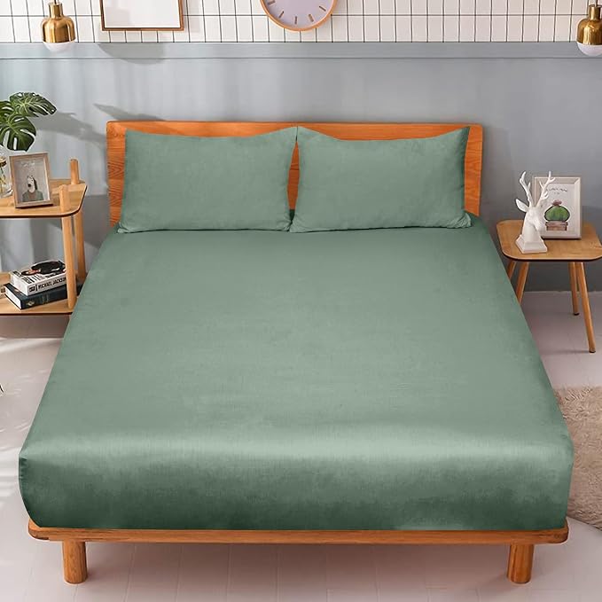 ROYALE LINENS 300 Thread Count 100% Long Staple Combed Cotton Fitted Sheet Twin - Image 9
