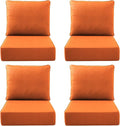 Luxury Outdoor Seat Cushion Set-22 x 24 x 6 Inch Outdoor Chair Cushions by NatureComfyOutdoorFurniture