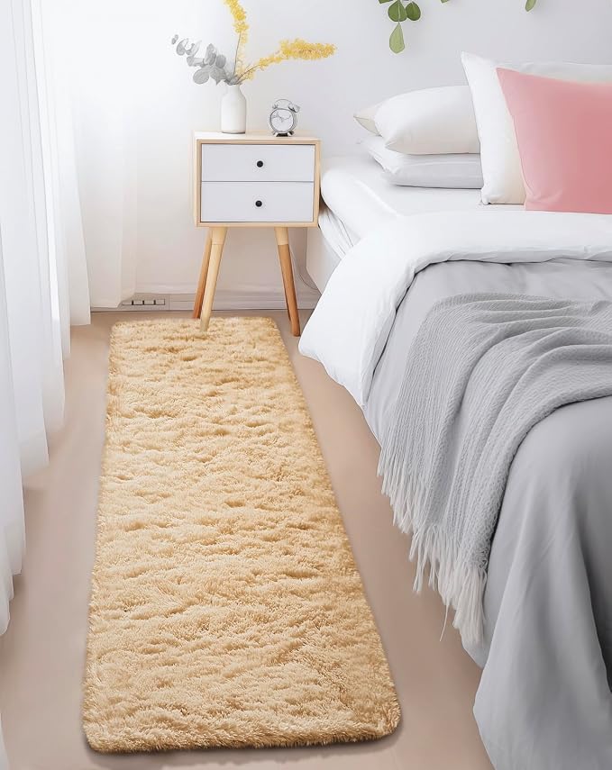 Ophanie Runner Rug for Hallway, 2x6 Upgrade Non-Slip Fluffy Soft Bedside Rugs - Image 2