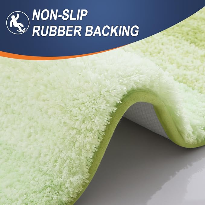 OLANLY Bathroom Rugs Mat 24x16, Extra Soft Absorbent Microfiber Bath Rugs - Image 5